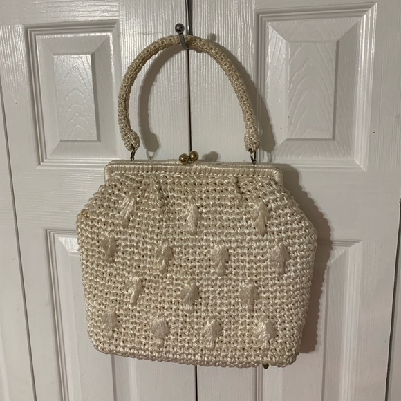 Vintage Japanese Raffia woven purse shells - Picture 2 of 14